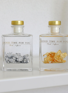 新款家居摆件无火藤条香薰精油金箔银箔客厅卫生间除味空气