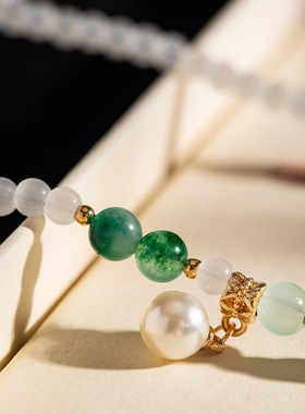 簪娘古风汉服百搭项链日常简约蝴蝶小吊坠新中式旗袍配饰璎珞