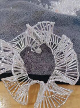 日系小众手作串珠饰品立体波浪手链手环手镯designsix个性