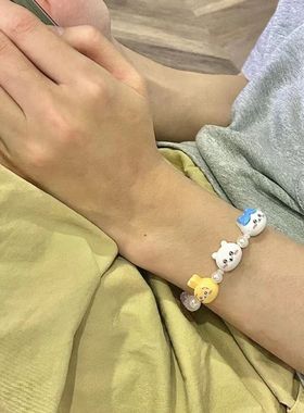 小红书chiikawa手链小众设计感吉伊小八乌萨奇手链新款手