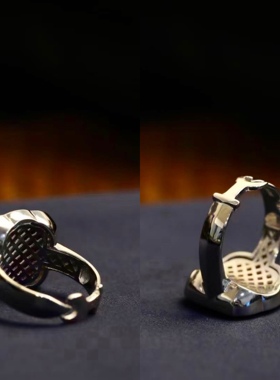 一生安朱砂饕餮戒指925纯银活口