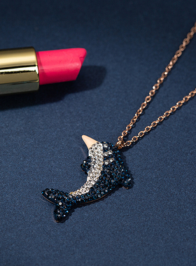 满钻长款日韩风挂件配饰毛衣链