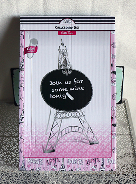 铁塔告示咖啡甜品店做旧色欢迎牌