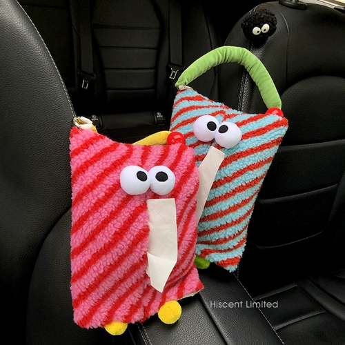 Милые салфетки для авто, креативная система хранения, подвесной органайзер