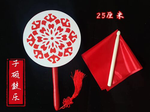 厂家直销/手柄鼓木质扇子鼓/舞蹈童心鼓韵/道具鼓儿童舞蹈鼓 - 图2