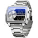 Sanda high-end large dial cool square watch for men