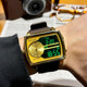 Sanda high-end large dial cool square watch for men