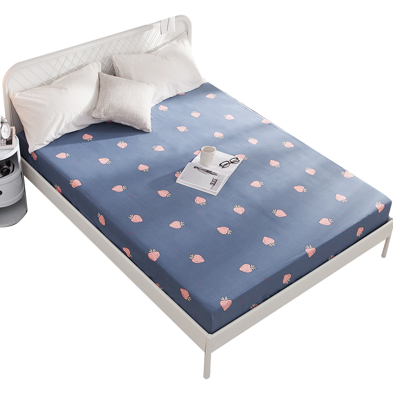 谷蝶床笠单件全棉床垫套1.8床席梦思保护套1.5米纯棉床单床罩床套