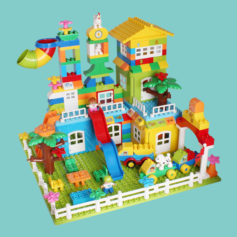 儿童大颗粒滑道拼装legao益智积木 萌宝宝母婴建构/拼插积木