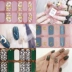 Nail Ba Lan Film Sticker Mô hình bằng đá cẩm thạch Smudge Jump Color Christmas Leopard Pattern Net Red Không thấm nước Kéo dài Nail Sticker có thể xé - Sơn móng tay / Móng tay và móng chân