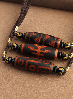 玛瑙横款男女天珠项链