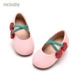 Mr.baby Shoes детская обувь 2022 кожаная обувь для девочек мягкая подошва женская обувь принцессы детская обувь для малышей 1-2-3 лет