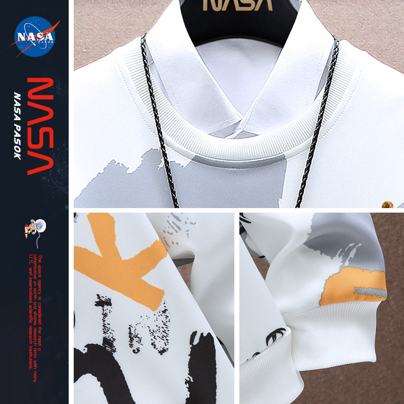 nasa旗舰店男冬季2021新款潮流卫衣 pasok卫衣