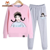 Весенний осенний спортивный костюм, коллекция 2022, в западном стиле, популярно в интернете, детская одежда, подходит для подростков