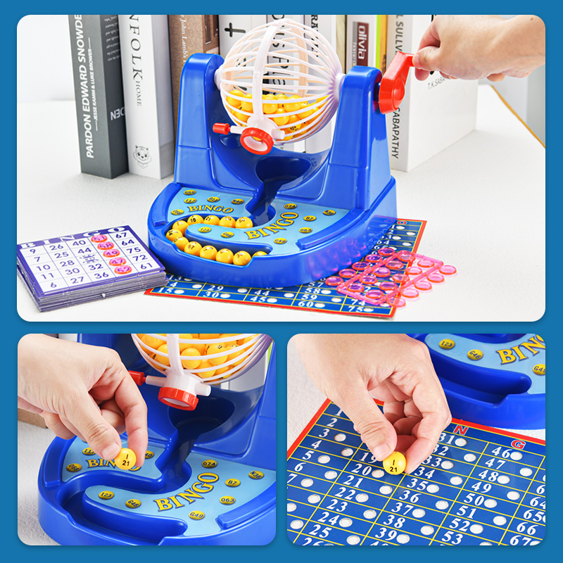 儿童摇奖机游戏机Bingo彬果模拟彩票抽奖机亲子趣味互动摇号玩具 - 图1
