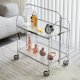 Foldable Changhong glass stainless steel trolley