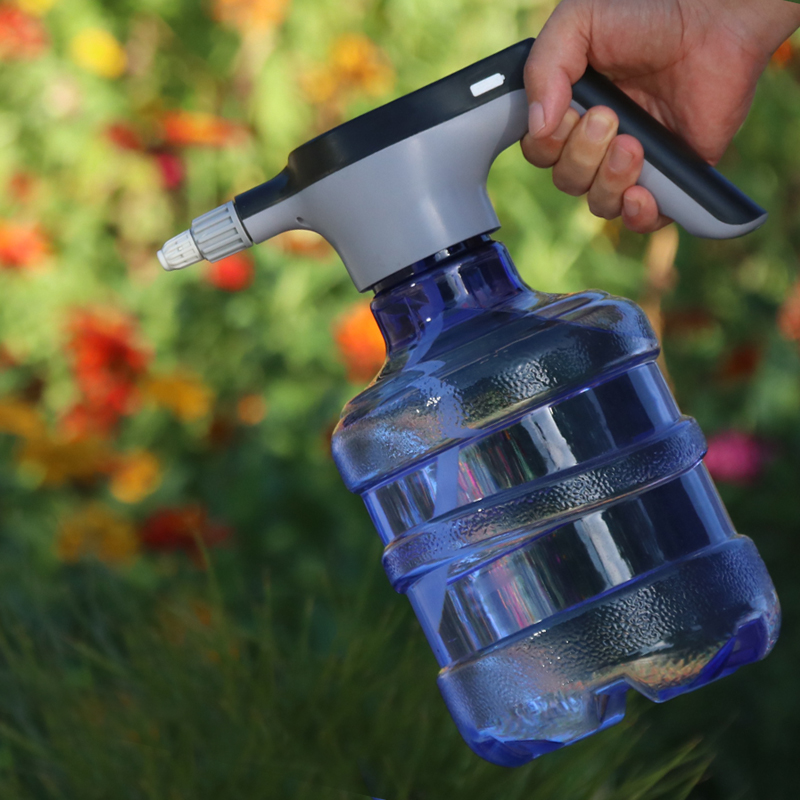 家用3L小型充电喷雾器 自动浇水壶 锂电池消毒手持电动喷壶浇花壶