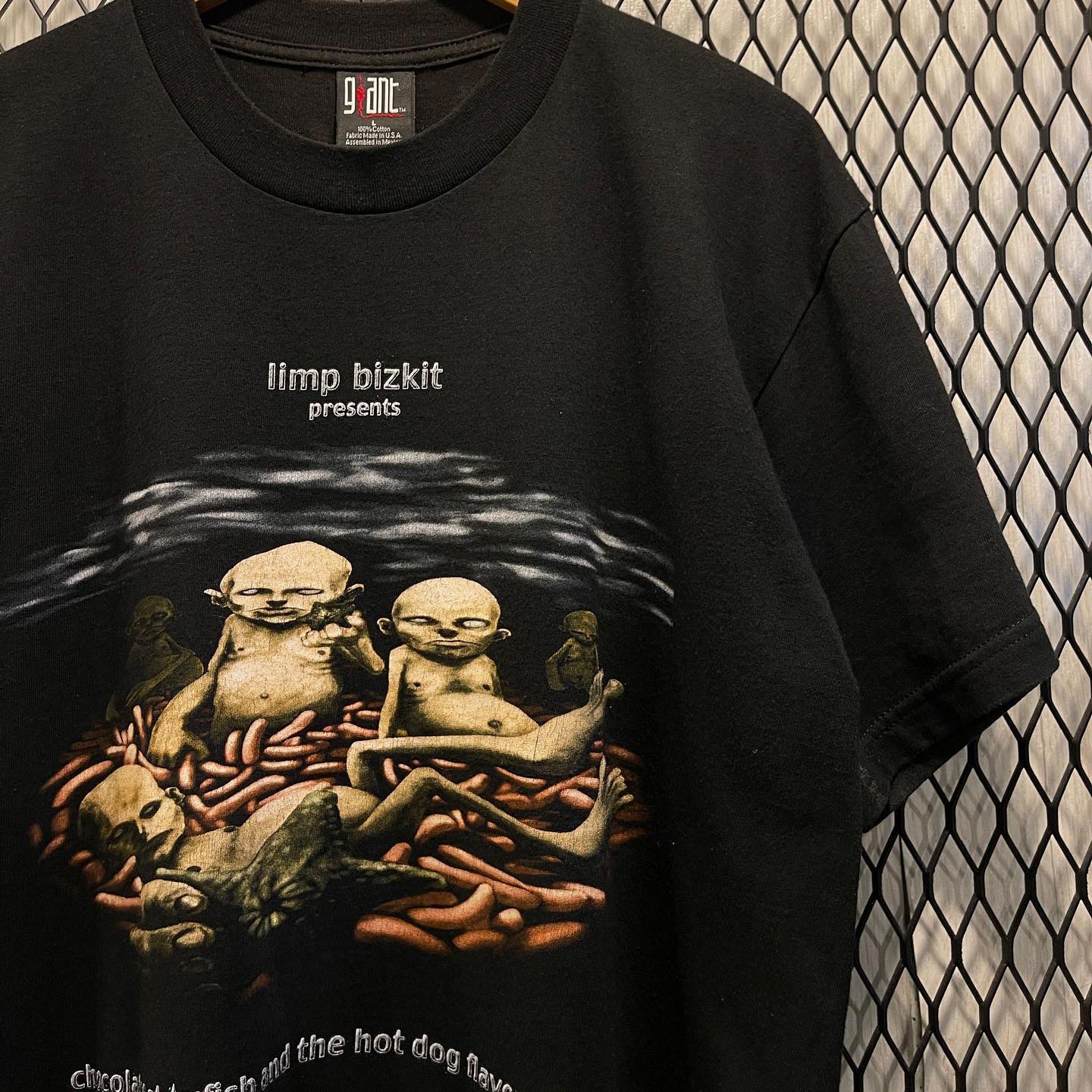 Limp Bizkit软饼干乐队摇滚短袖美式复古VTG高街潮牌纯棉t恤男女 - 图1