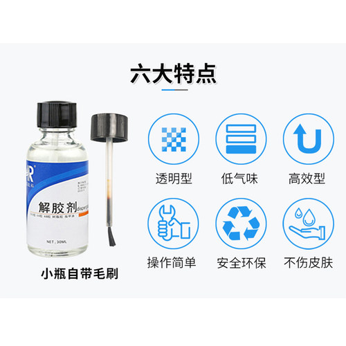 解胶剂强力除502快干胶瞬间胶双面胶清除水美甲卸甲水丙酮除胶剂 - 图0