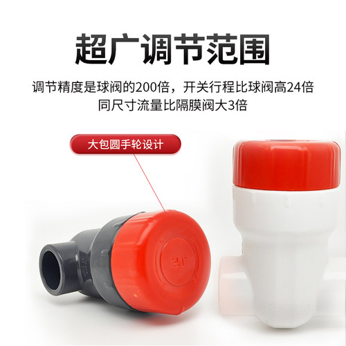 天雁闸阀鱼缸微调阀 隔膜阀阀门开关 上下水管精准微调流量控制阀 - 图2