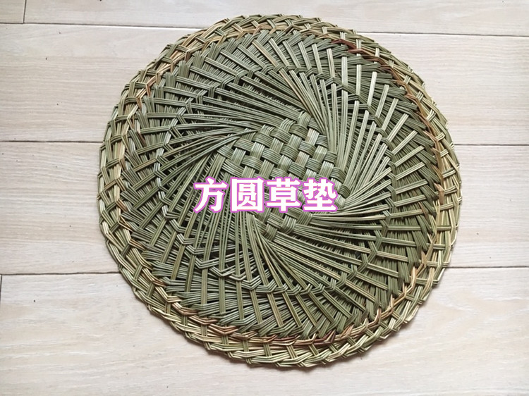 厂家直销商用大草垫 圆形蒸笼草垫 小笼包子垫 馒头垫子 笼屉草垫 - 图0