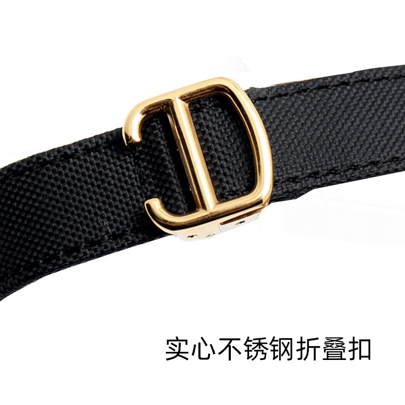 适配卡地亚蓝气球wsbb0015帆布表带 nexuiz力热配件