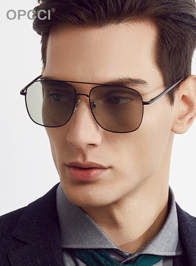 新款偏光变色太阳镜司机专用开车