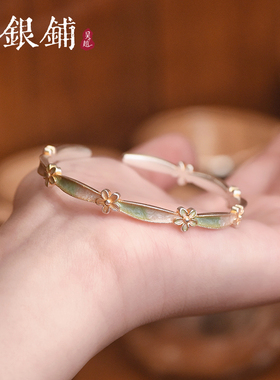 吴越老银铺足银9999花络手镯