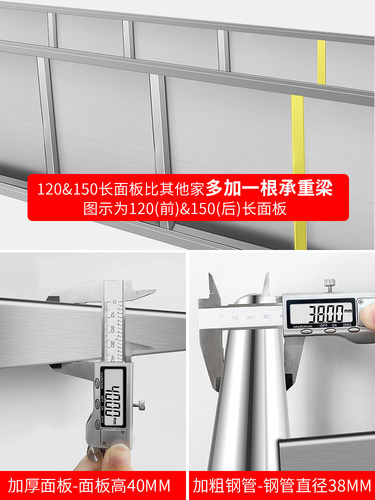 不锈钢架子厨房货架商用多层仓库仓储落地储物库房收纳置物架阳台 - 图1