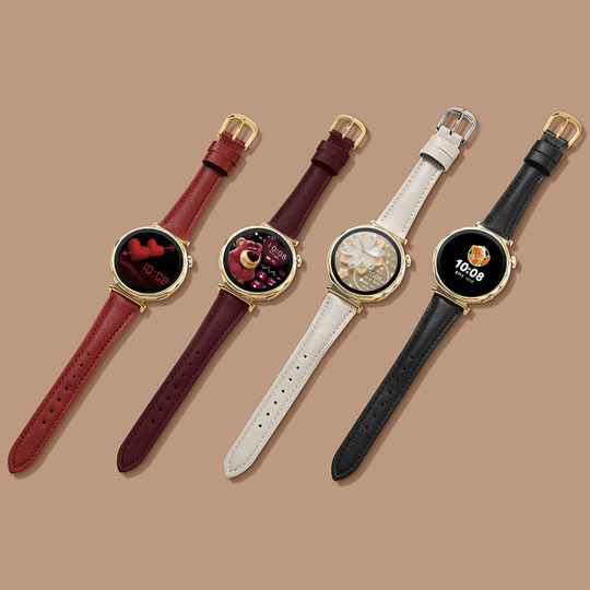 Uston is suitable for Huawei gt5/4 genuine leather watch strap