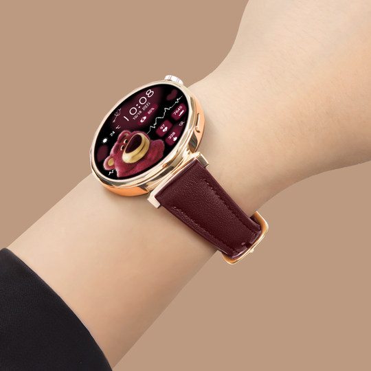 Uston is suitable for Huawei gt5/4 genuine leather watch strap