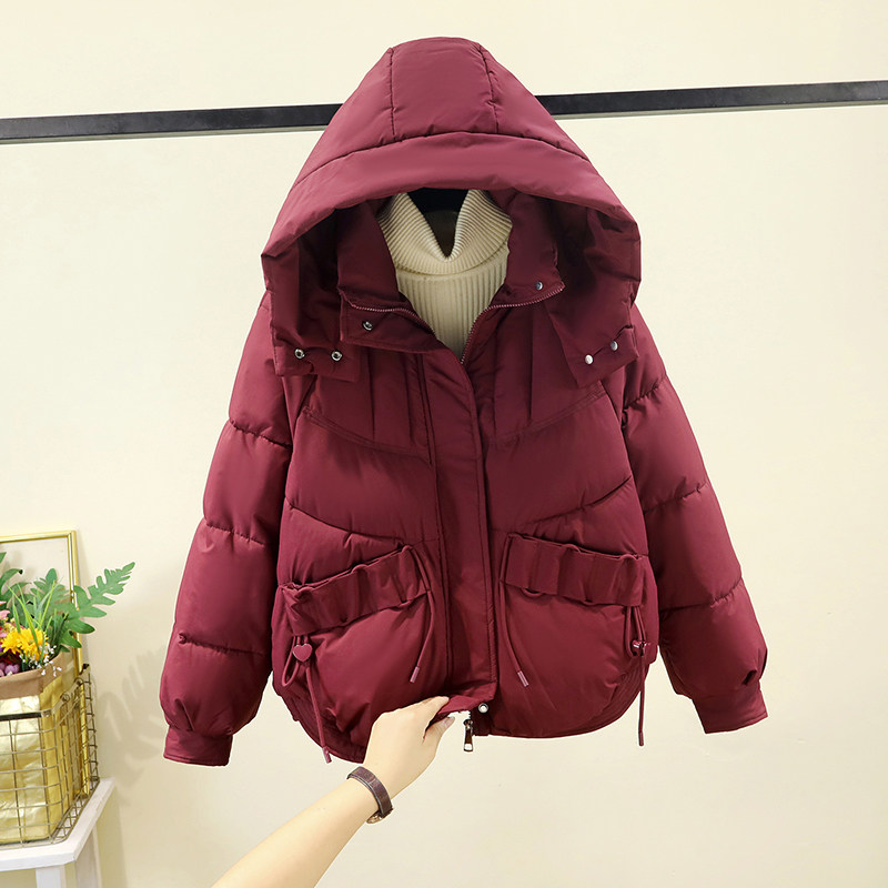 可拆卸帽保暖棉服女短款2025新款冬季加厚棉衣外套宽松显瘦棉袄潮,淘宝优惠券,粉丝福利购,淘宝优惠卷