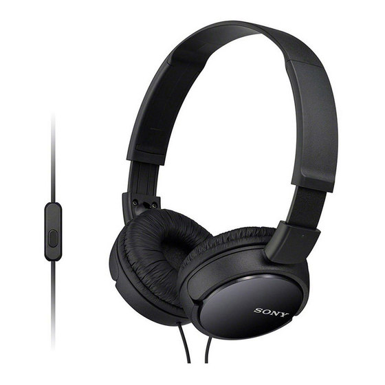 Sony/索尼 MDR-ZX110AP 头戴式耳机有线3.5mm接口电脑麦克风