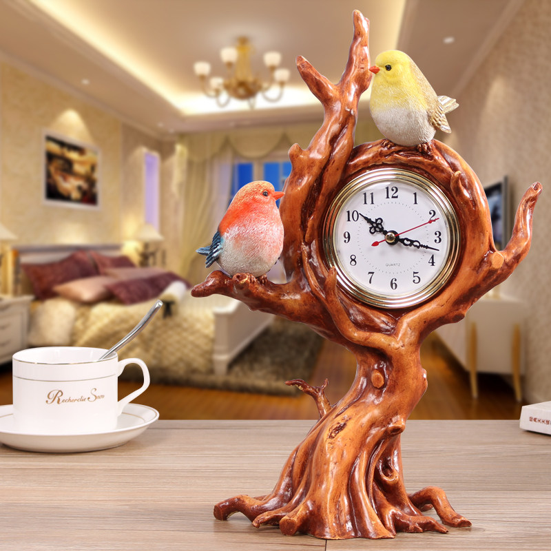 现代简约创意小时钟时尚个性座钟客厅卧室床头柜静音台钟家居饰品,淘宝优惠券,粉丝福利购,淘宝优惠卷