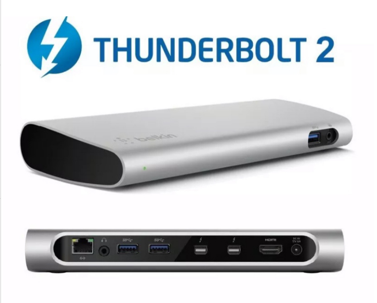 Belkin贝尔金 Thunderbolt2 苹果MacBook雷电2扩展底座千兆4K高清 - 图0