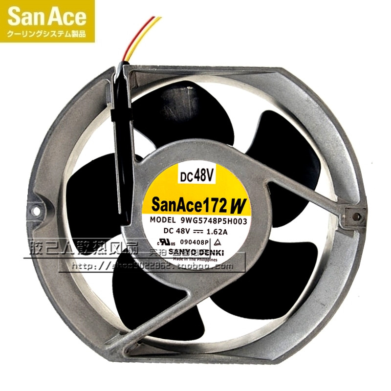 9WG5748P5H003三洋SanAce172W DC 48V 1.62A 17251直流暴力风扇-图3