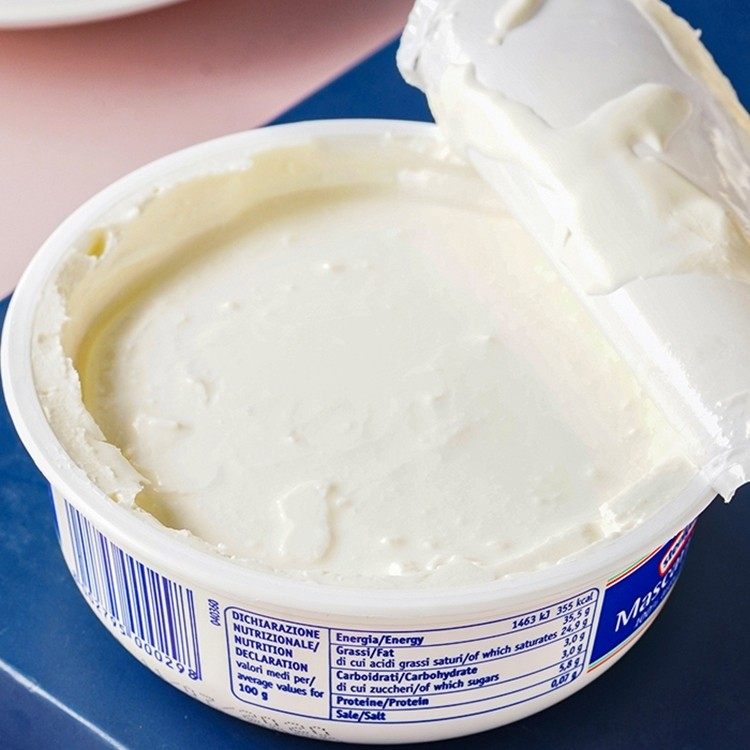 琪雷萨马斯卡膨奶油奶酪马斯卡彭芝士马斯卡布尼提拉米苏原料500g - 图0