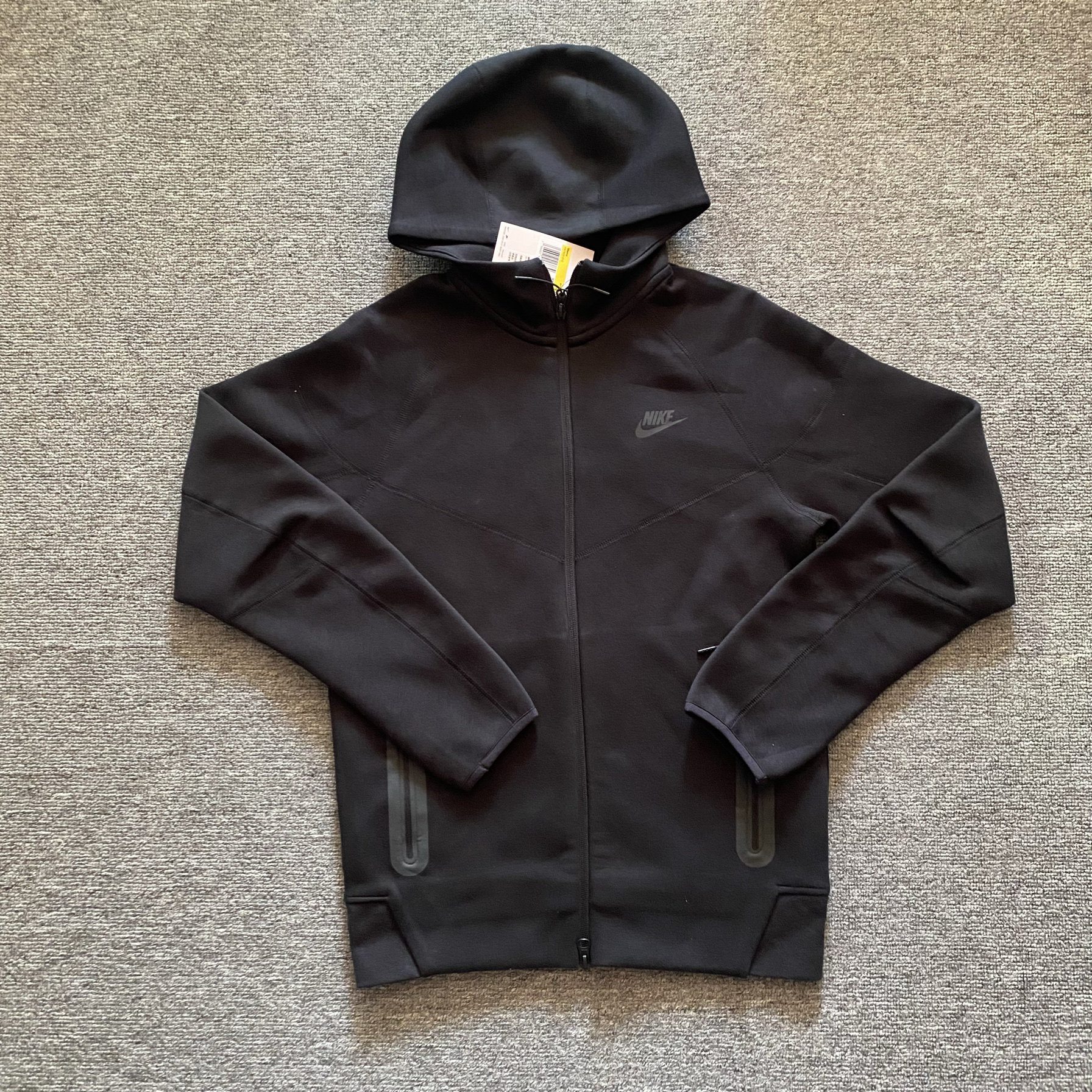 Nike/耐克 TECH FLEECE男子针织双拉链头连帽夹克外套FB7922-013,淘宝优惠券,粉丝福利购,淘宝优惠卷