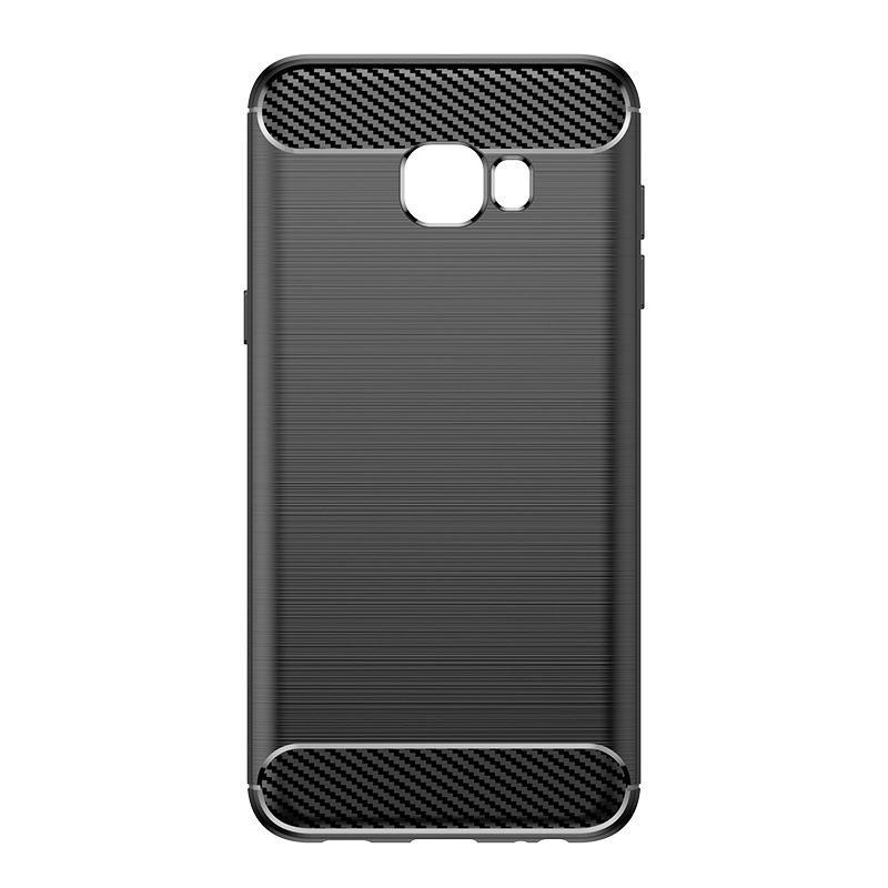 适用三星Galaxy C7 2017手机壳C7 Pro保护套C7 2016纯色简约拉丝防滑全包边防摔软壳套