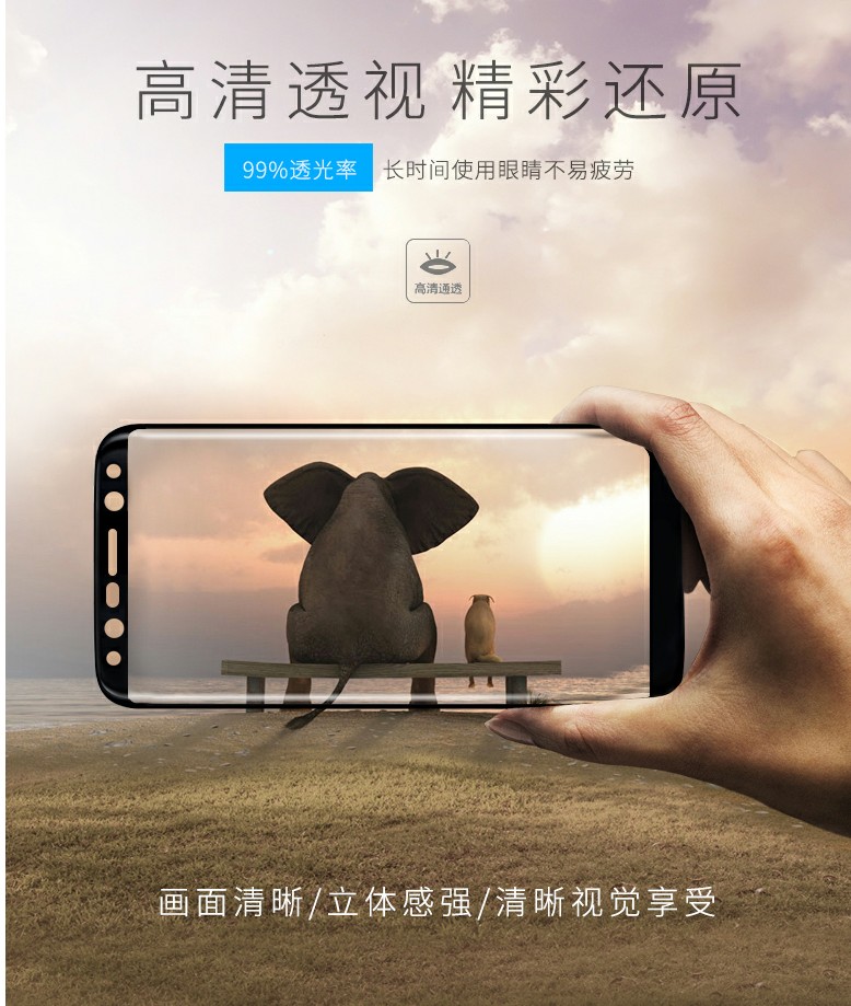 适用于三星S8Plus|SM-G9550/G955N/F/U/T防爆钢化玻璃手机屏幕膜-图2