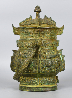 御如意仿古青铜器提梁古代酒文化
