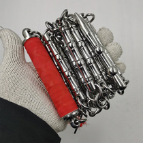 Nine knoshes stainless steel traditional martial arts training whipped and whipped and whipped and whipped and whipped.