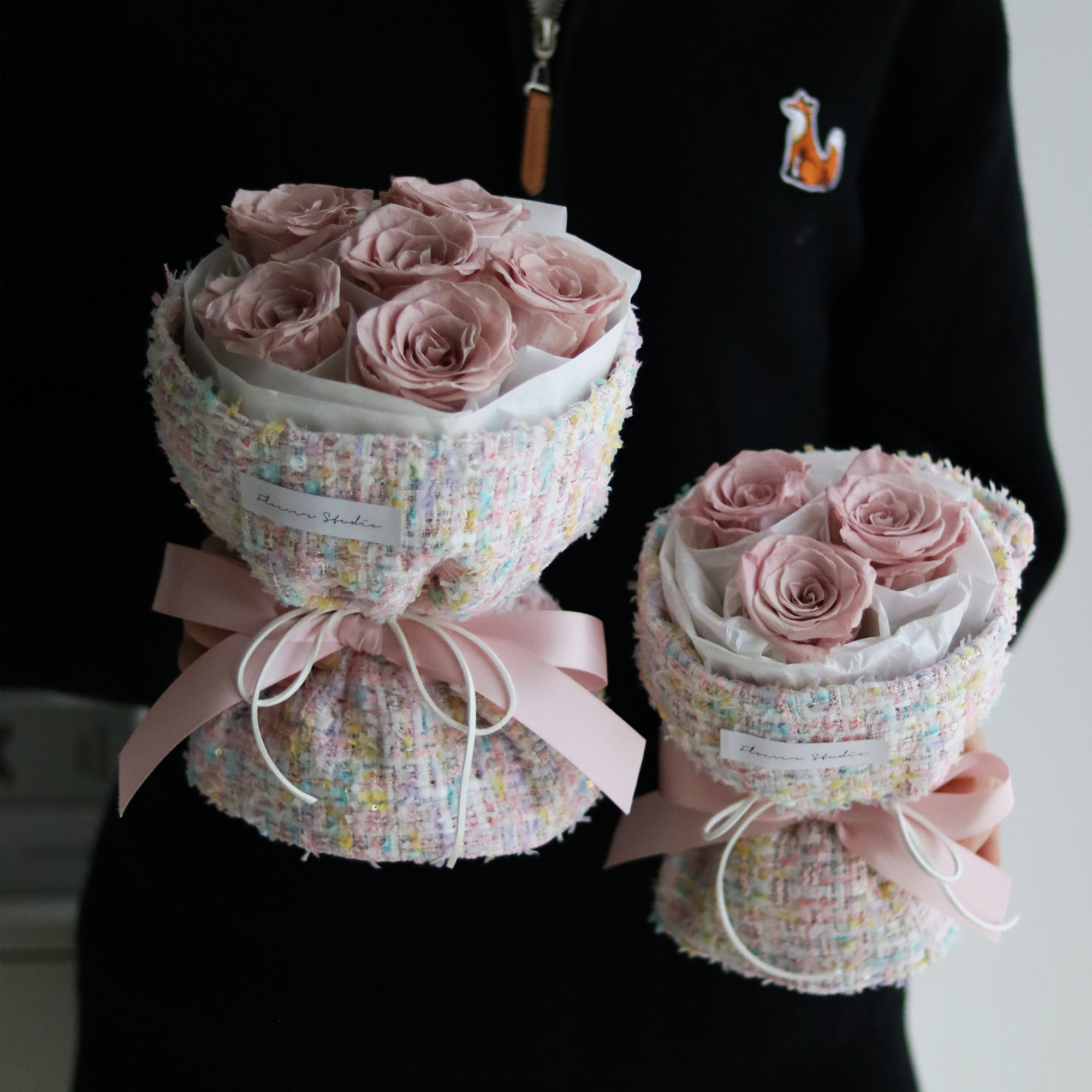 永生花玫瑰迷你小花束生日毕业礼物送女友闺蜜母亲节送妈妈小香风