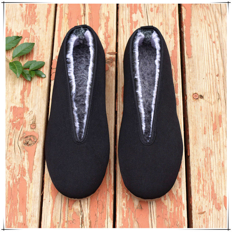 冬季保暖民族风男棉鞋圆口鞋元口老北京布鞋老人爸爸鞋软底牛筋底,淘宝优惠券,粉丝福利购,淘宝优惠卷