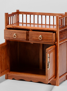 贡匠缅甸储物柜实木质家居摆件