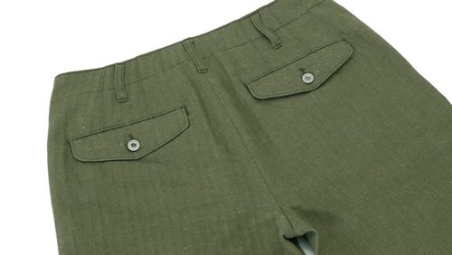 C.D.P. 赤耳麻棉人字纹军官裤 OFFICER'S CHINO - 图1