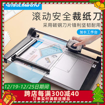 Available CUT PAPER KNIFE WEDDING PHOTOGRAPHY Single Sheet Paper Cutting Machine Rolling Knife Wide Cutting Blade Photo Unpacking Paper Thick Leather a4 Training Course Graphic Printing Shop Cutting Edge Precision 15 Sheets Paper Finance 3050