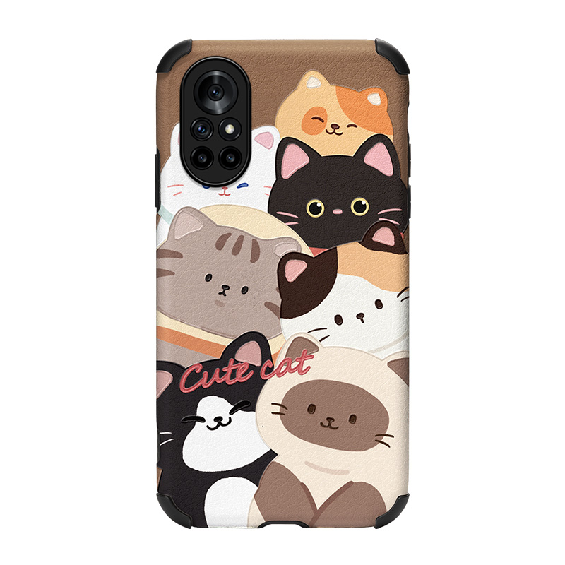 狗狗家族适用nova10手机壳新款nova9pro仿皮可爱nova8萌宠软nova11全包防摔网红nove7se创意女款5小众6保 - 图0