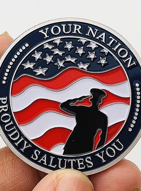 美国镀金硬币金币摆件币