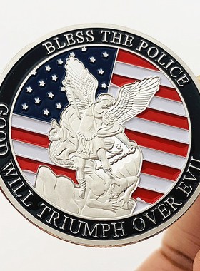 美国守护神镀金硬币金币把玩币